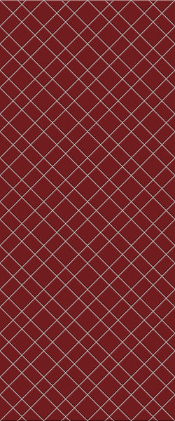 Red Basket Weave Tile Acrylic Shower Panel 2440mm x 1220mm ( 3mm Thick) - CladdTech
