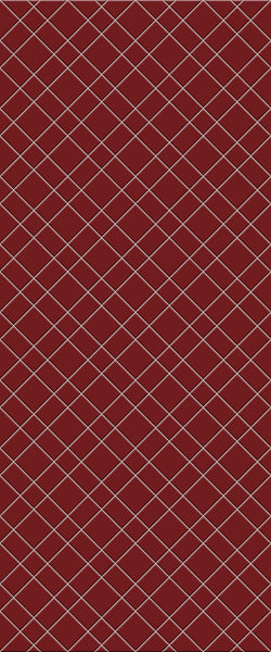Red Basket Weave Tile Acrylic Shower Panel 2440mm x 1220mm ( 3mm Thick) - CladdTech