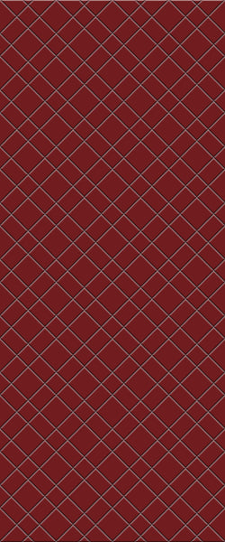 Red Basket Weave Tile Acrylic Shower Panel 2440mm x 1220mm ( 3mm Thick) - CladdTech