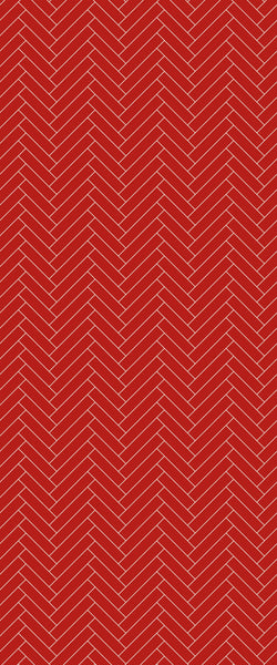 Red Single Herringbone Tile Acrylic Shower Panel 2440mm x 1220mm ( 3mm Thick) - CladdTech