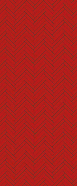 Red Single Herringbone Tile Acrylic Shower Panel 2440mm x 1220mm ( 3mm Thick) - CladdTech