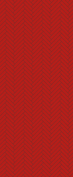 Red Single Herringbone Tile Acrylic Shower Panel 2440mm x 1220mm ( 3mm Thick) - CladdTech