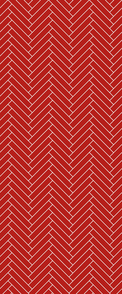 Red Double Herringbone Tile Acrylic Shower Panel 2440mm x 1220mm ( 3mm Thick) - CladdTech