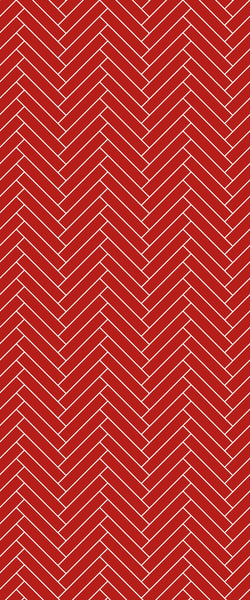 Red Double Herringbone Tile Acrylic Shower Panel 2440mm x 1220mm ( 3mm Thick) - CladdTech