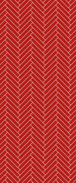 Red Double Herringbone Tile Acrylic Shower Panel 2440mm x 1220mm ( 3mm Thick) - CladdTech