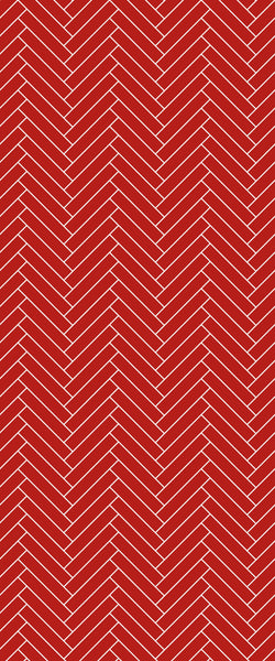 Red Double Herringbone Tile Acrylic Shower Panel 2440mm x 1220mm ( 3mm Thick) - CladdTech