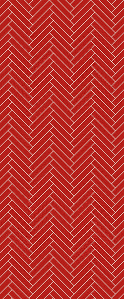Red Double Herringbone Tile Acrylic Shower Panel 2440mm x 1220mm ( 3mm Thick) - CladdTech