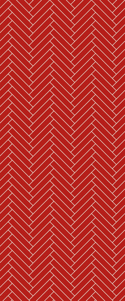 Red Double Herringbone Tile Acrylic Shower Panel 2440mm x 1220mm ( 3mm Thick) - CladdTech