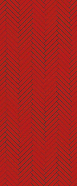 Red Double Herringbone Tile Acrylic Shower Panel 2440mm x 1220mm ( 3mm Thick) - CladdTech