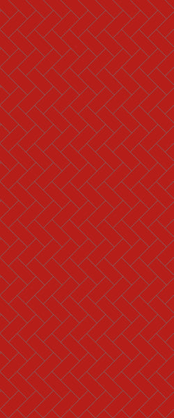 Red Diagonal Herringbone Tile Acrylic Shower Panel 2440mm x 1220mm ( 3mm Thick) - CladdTech