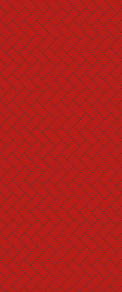 Red Diagonal Herringbone Tile Acrylic Shower Panel 2440mm x 1220mm ( 3mm Thick) - CladdTech