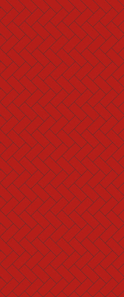Red Diagonal Herringbone Tile Acrylic Shower Panel 2440mm x 1220mm ( 3mm Thick) - CladdTech