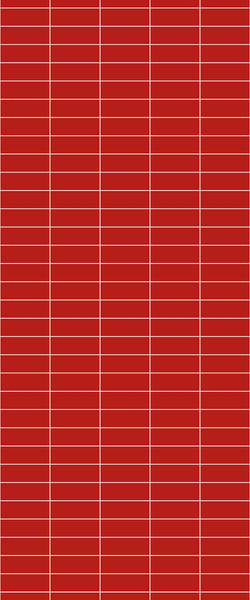 Red Horizontal Block Tile Acrylic Shower Panel 2440mm x 1220mm ( 3mm Thick) - CladdTech