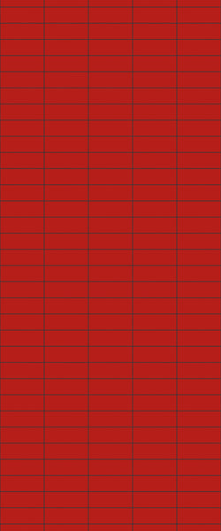 Red Horizontal Block Tile Acrylic Shower Panel 2440mm x 1220mm ( 3mm Thick) - CladdTech