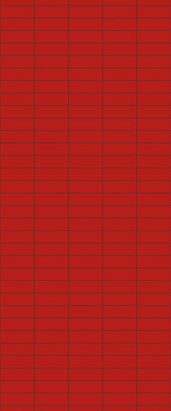 Red Horizontal Block Tile Acrylic Shower Panel 2440mm x 1220mm ( 3mm Thick) - CladdTech