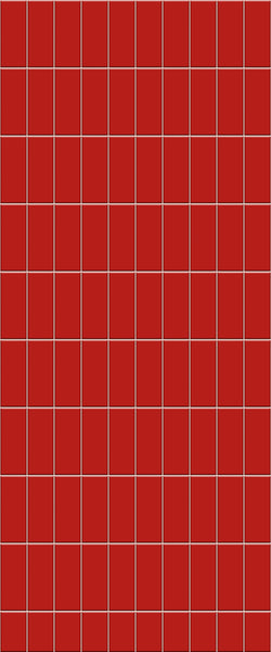 Red Vertical Block Tile Acrylic Shower Panel 2440mm x 1220mm ( 3mm Thick) - CladdTech