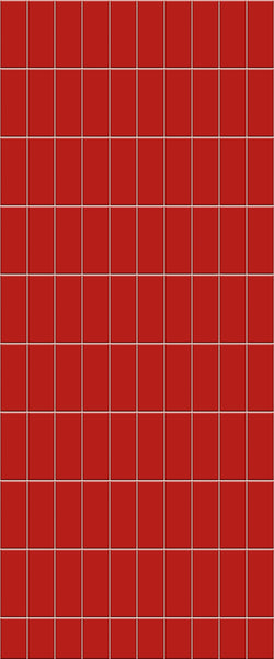 Red Vertical Block Tile Acrylic Shower Panel 2440mm x 1220mm ( 3mm Thick) - CladdTech