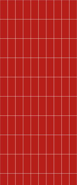Red Vertical Block Tile Acrylic Shower Panel 2440mm x 1220mm ( 3mm Thick) - CladdTech