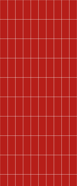 Red Vertical Block Tile Acrylic Shower Panel 2440mm x 1220mm ( 3mm Thick) - CladdTech