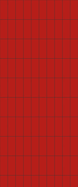 Red Vertical Block Tile Acrylic Shower Panel 2440mm x 1220mm ( 3mm Thick) - CladdTech