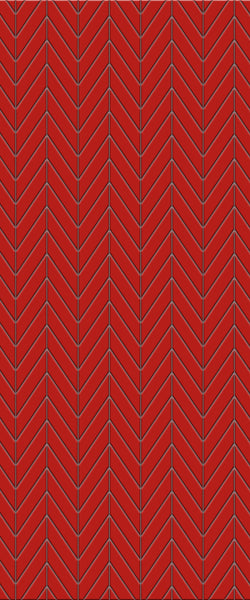 Red Chevron Tile Acrylic Shower Wall Panel 2440mm x 1220mm ( 3mm Thick) - CladdTech