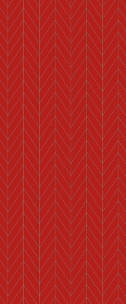 Red Chevron Tile Acrylic Shower Wall Panel 2440mm x 1220mm ( 3mm Thick) - CladdTech