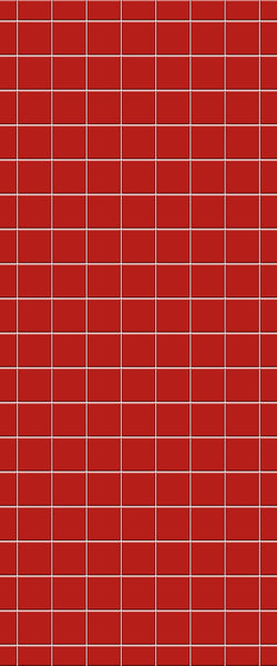 Red Checkerboard Tile Acrylic Shower Wall Panel 2440mm x 1220mm ( 3mm Thick) - CladdTech