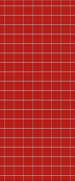 Red Checkerboard Tile Acrylic Shower Wall Panel 2440mm x 1220mm ( 3mm Thick) - CladdTech