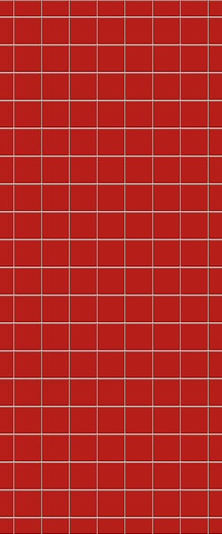 Red Checkerboard Tile Acrylic Shower Wall Panel 2440mm x 1220mm ( 3mm Thick) - CladdTech
