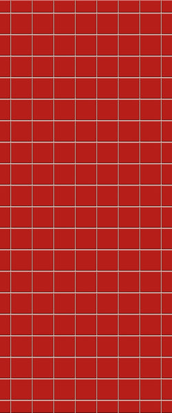 Red Checkerboard Tile Acrylic Shower Wall Panel 2440mm x 1220mm ( 3mm Thick) - CladdTech