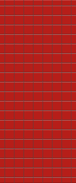 Red Checkerboard Tile Acrylic Shower Wall Panel 2440mm x 1220mm ( 3mm Thick) - CladdTech