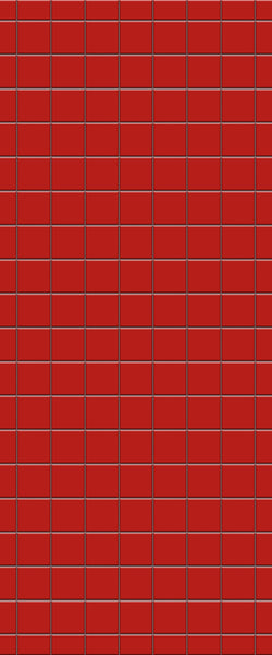 Red Checkerboard Tile Acrylic Shower Wall Panel 2440mm x 1220mm ( 3mm Thick) - CladdTech