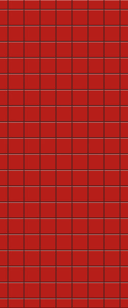 Red Checkerboard Tile Acrylic Shower Wall Panel 2440mm x 1220mm ( 3mm Thick) - CladdTech