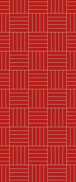 Red Mosaic Tile Acrylic Shower Wall Panel 2440mm x 1220mm ( 3mm Thick) - CladdTech