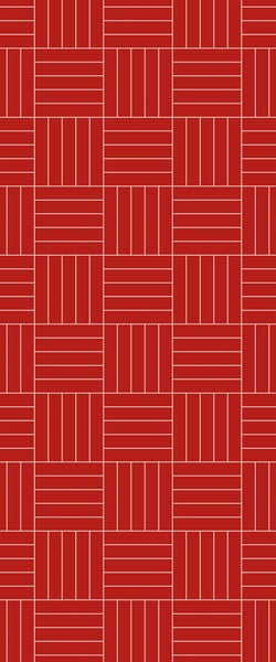 Red Mosaic Tile Acrylic Shower Wall Panel 2440mm x 1220mm ( 3mm Thick) - CladdTech