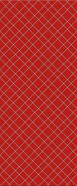 Red Basket Weave Tile Acrylic Shower Panel 2440mm x 1220mm ( 3mm Thick) - CladdTech