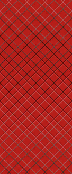 Red Basket Weave Tile Acrylic Shower Panel 2440mm x 1220mm ( 3mm Thick) - CladdTech
