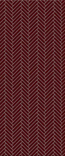 Red Single Herringbone Tile Acrylic Shower Panel 2440mm x 1220mm ( 3mm Thick) - CladdTech