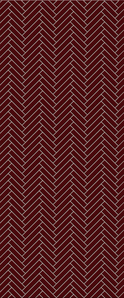 Red Single Herringbone Tile Acrylic Shower Panel 2440mm x 1220mm ( 3mm Thick) - CladdTech