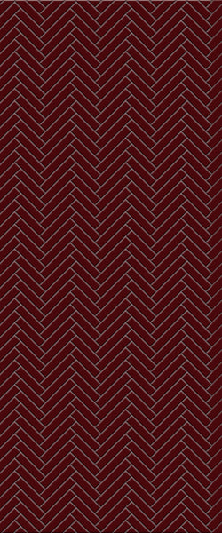 Red Single Herringbone Tile Acrylic Shower Panel 2440mm x 1220mm ( 3mm Thick) - CladdTech