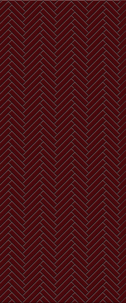 Red Single Herringbone Tile Acrylic Shower Panel 2440mm x 1220mm ( 3mm Thick) - CladdTech