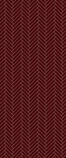Red Single Herringbone Tile Acrylic Shower Panel 2440mm x 1220mm ( 3mm Thick) - CladdTech