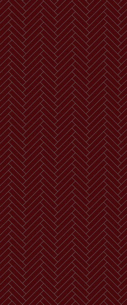 Red Single Herringbone Tile Acrylic Shower Panel 2440mm x 1220mm ( 3mm Thick) - CladdTech