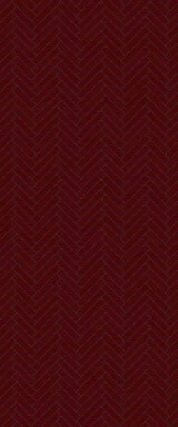 Red Single Herringbone Tile Acrylic Shower Panel 2440mm x 1220mm ( 3mm Thick) - CladdTech