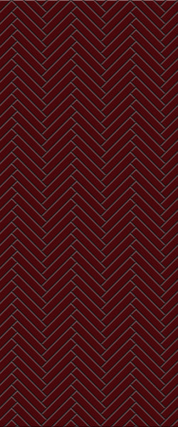 Red Double Herringbone Tile Acrylic Shower Panel 2440mm x 1220mm ( 3mm Thick) - CladdTech