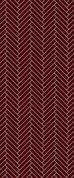 Red Double Herringbone Tile Acrylic Shower Panel 2440mm x 1220mm ( 3mm Thick) - CladdTech