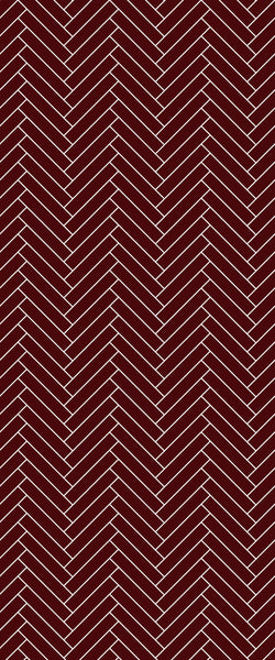 Red Double Herringbone Tile Acrylic Shower Panel 2440mm x 1220mm ( 3mm Thick) - CladdTech