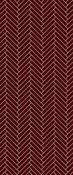 Red Double Herringbone Tile Acrylic Shower Panel 2440mm x 1220mm ( 3mm Thick) - CladdTech