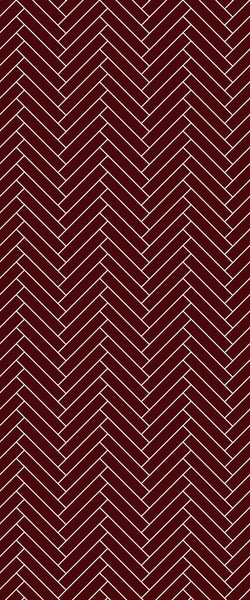 Red Double Herringbone Tile Acrylic Shower Panel 2440mm x 1220mm ( 3mm Thick) - CladdTech