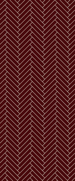 Red Double Herringbone Tile Acrylic Shower Panel 2440mm x 1220mm ( 3mm Thick) - CladdTech